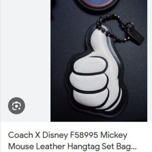 coach leather bag charm